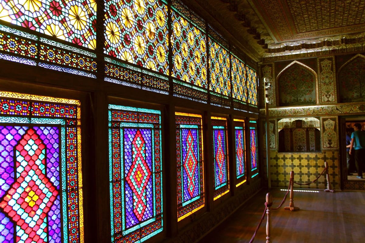 Interior Istana Khan di Sheki