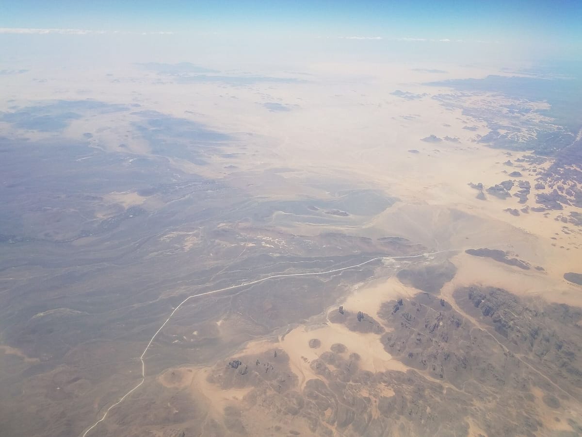 Gumuk pasir di Taman Nasional Tassili n’Ajjer