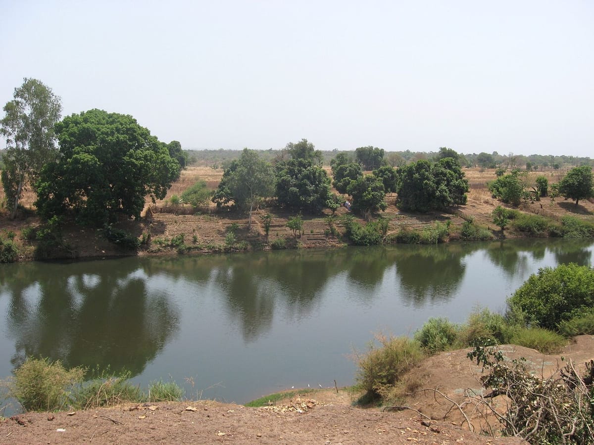 Sungai Gambia di dekat Kedougou