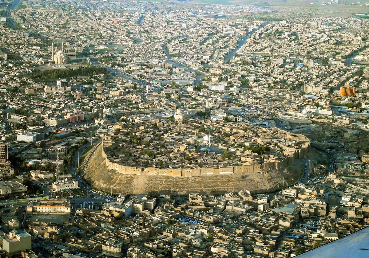 Sitadel Erbil di atas bukit