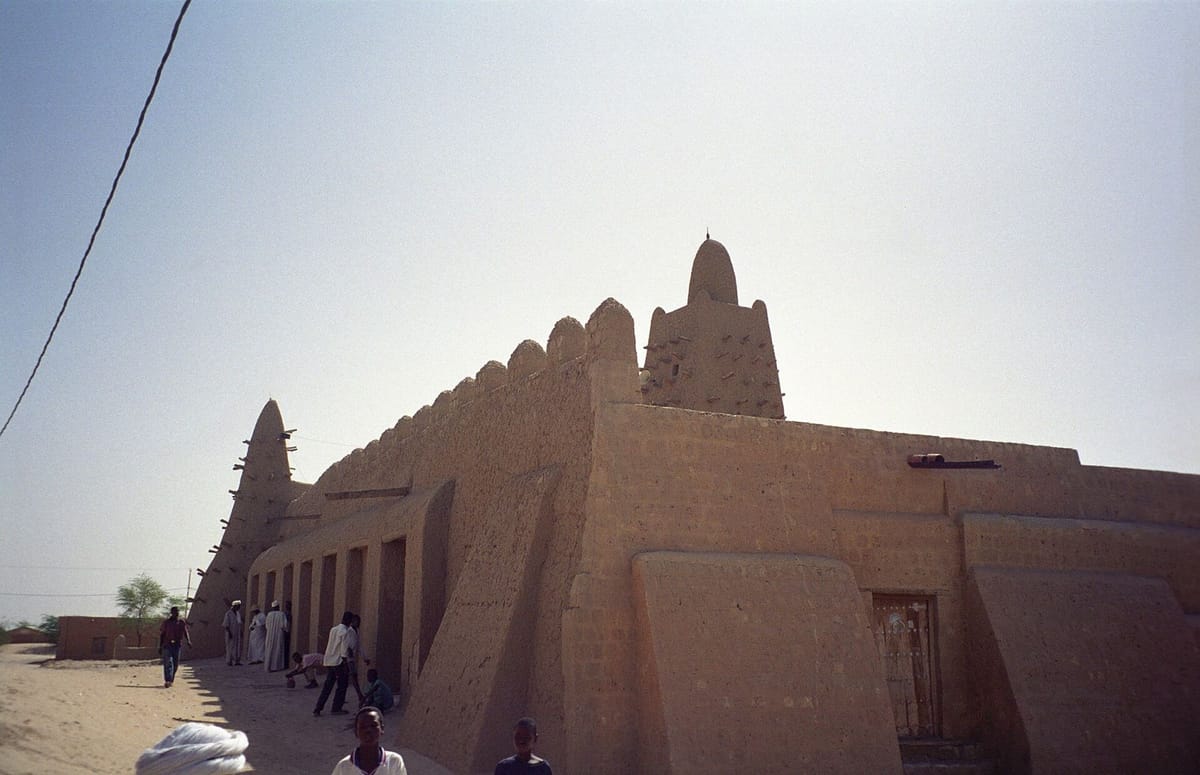 Masjid Djinguereber di kota Timbuktu