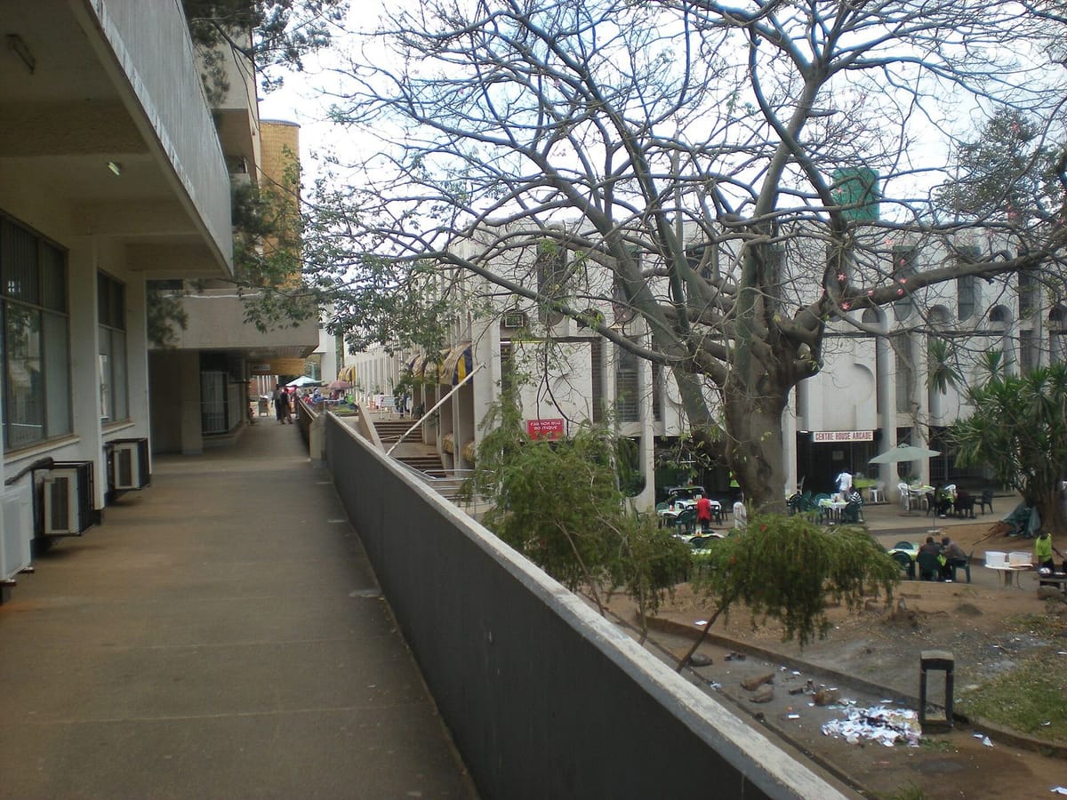 Gedung-gedung di pusat kota Lilongwe