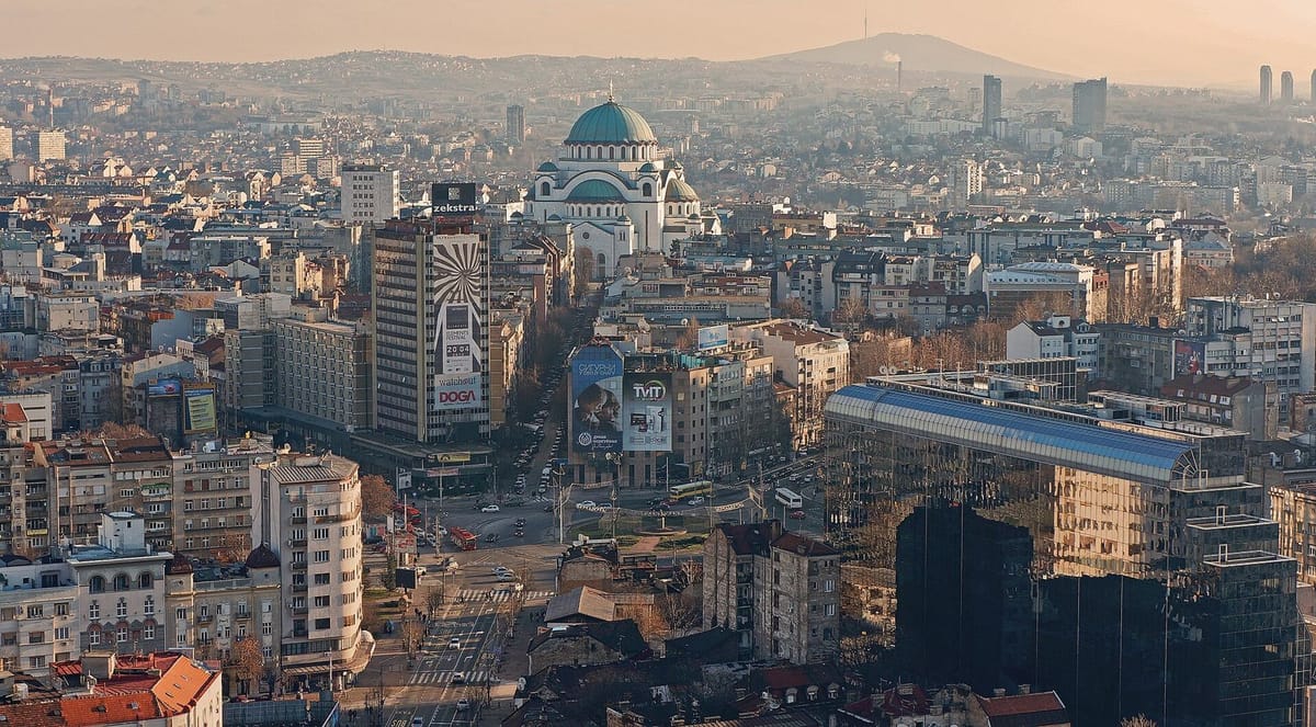 Pertemuan Sungai Sava dan Danube dengan benteng Belgrade