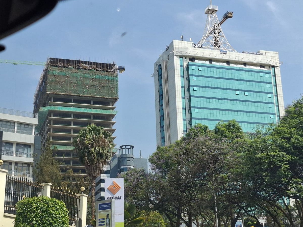 Gedung-gedung di pusat bisnis Kigali