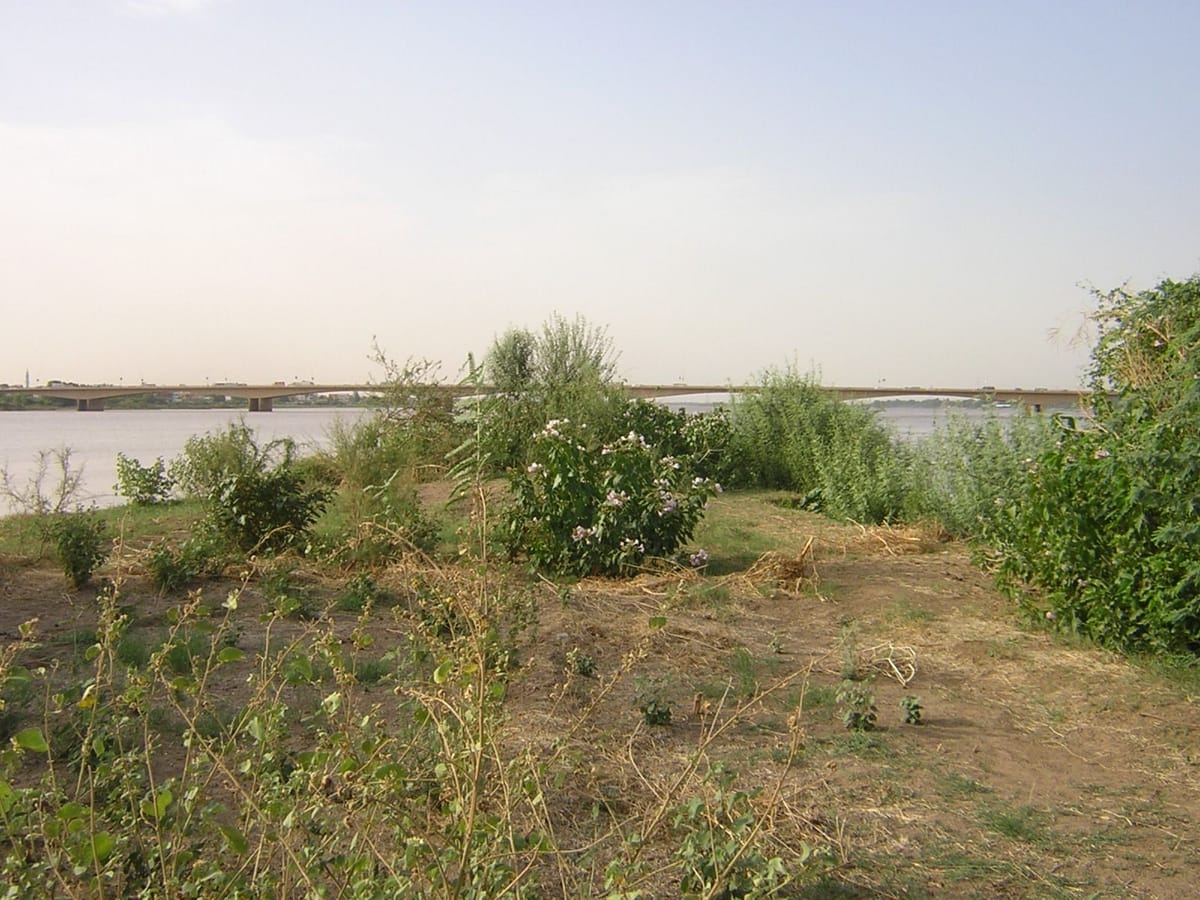 Pertemuan Sungai Nil Biru dan Nil Putih di Khartoum