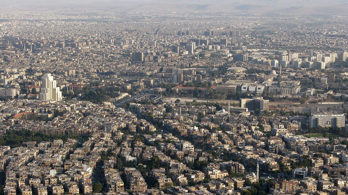Panorama kota Damaskus