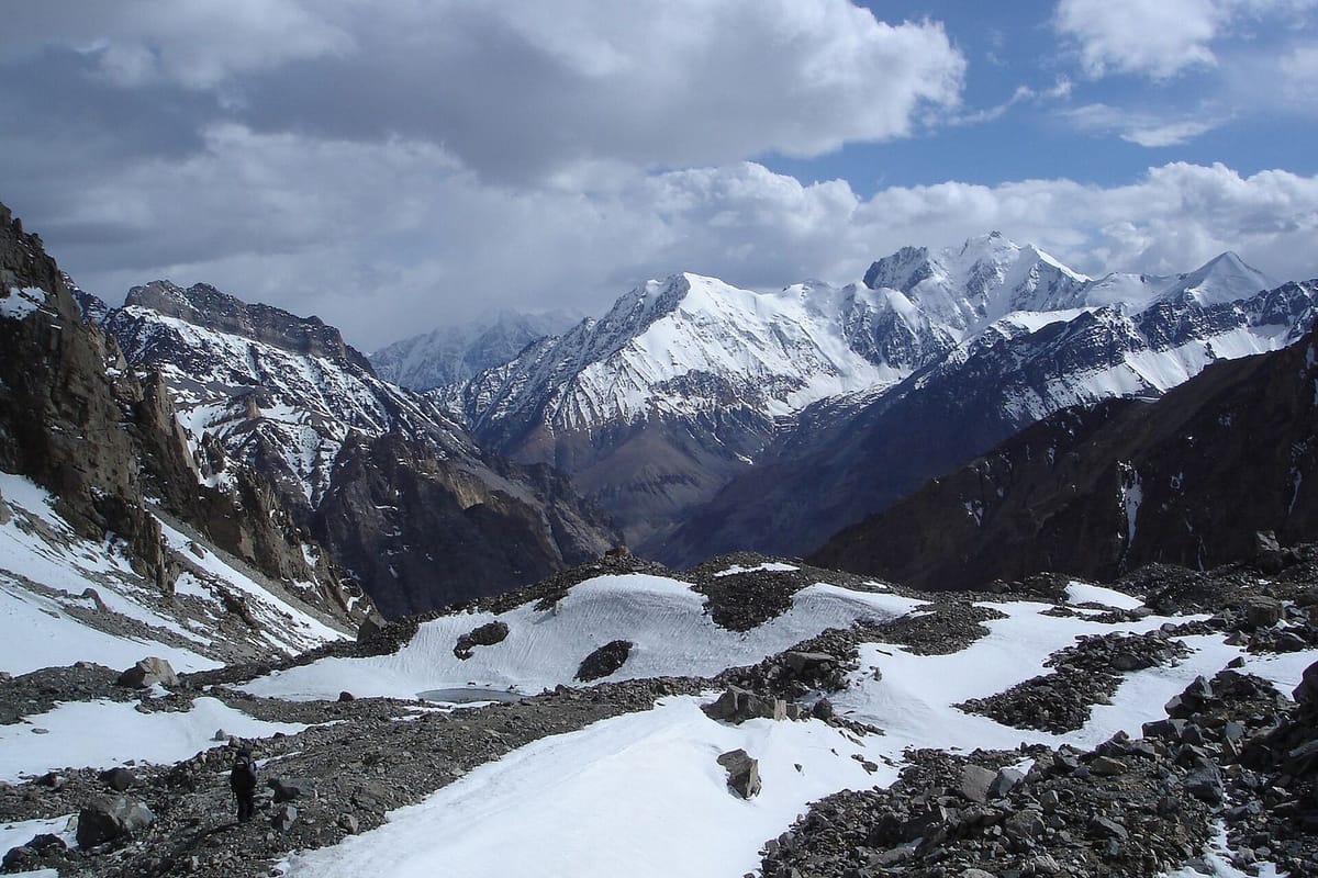 Gletser di Pegunungan Pamir