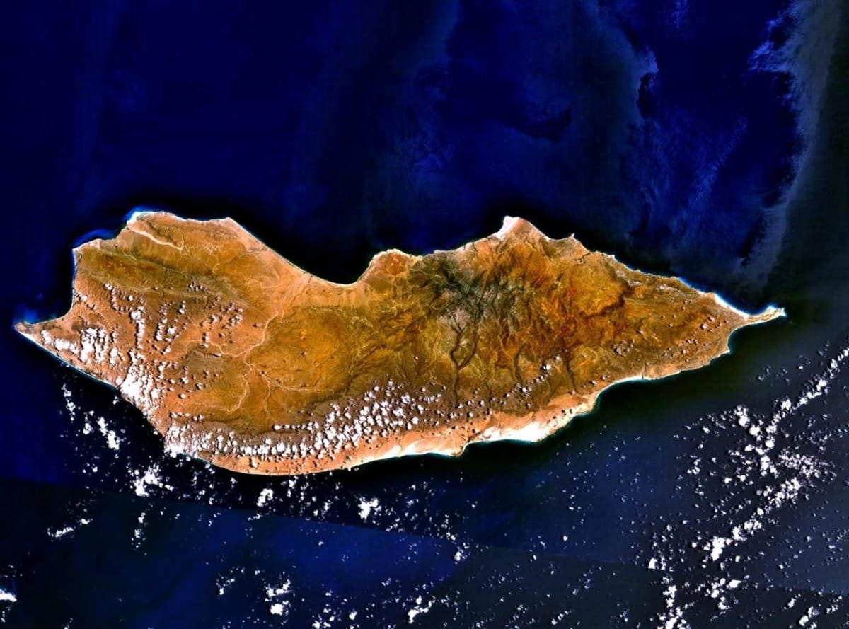 Citra satelit Kepulauan Socotra